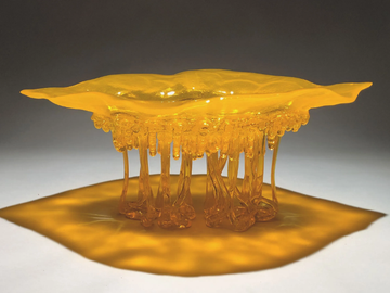 GOLDEN DROP - Glass centerpiece / sculpture by Mosche Bianche - view 2